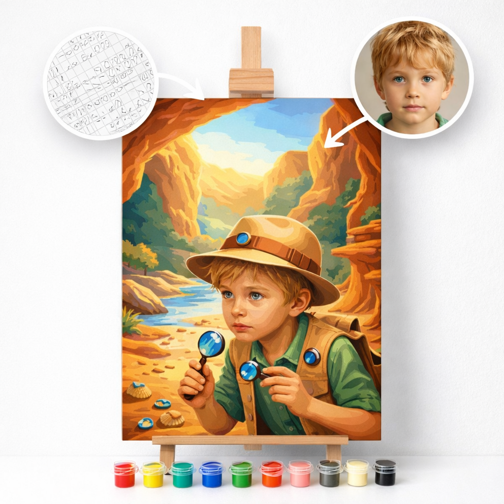 Pictură Personalizată pe Numere – Expediția din Peștera de Aur