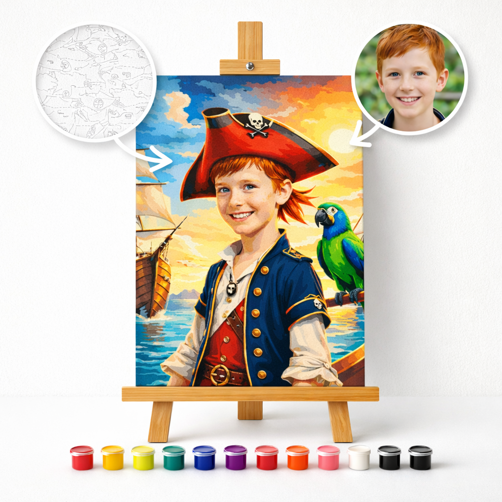 Pictură Personalizată pe Numere – Micul Căpitan