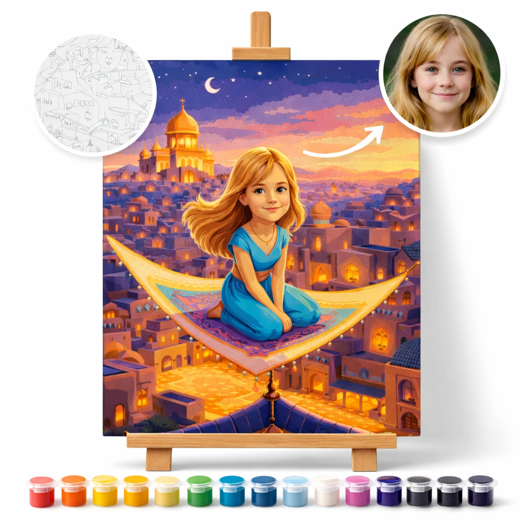 Pictură Personalizată pe Numere – Aventură în Agrabah