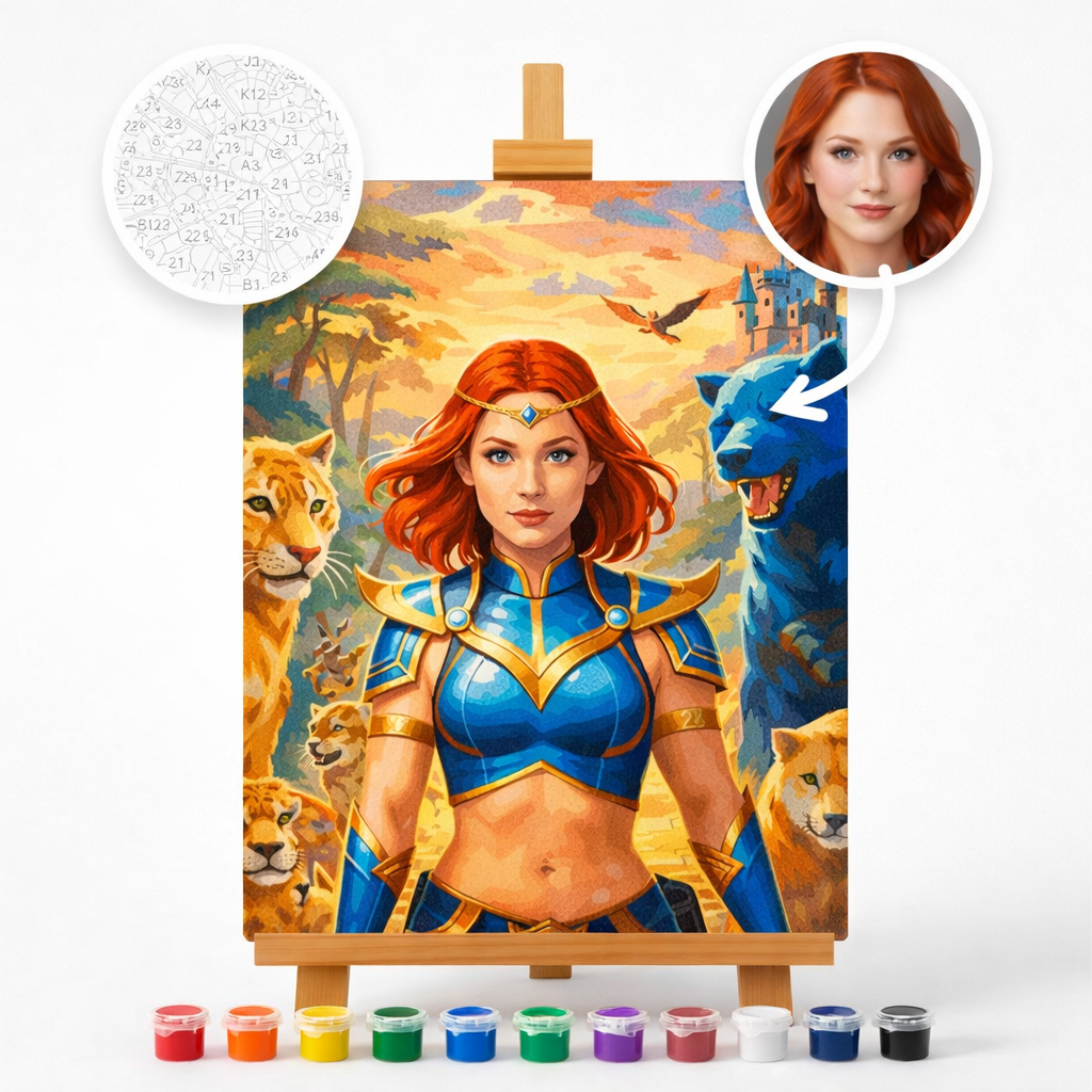 Pictură Personalizată pe Numere – Garda Leoaicelor