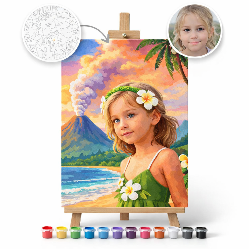 Pictură Personalizată pe Numere – Floarea Vulcanului