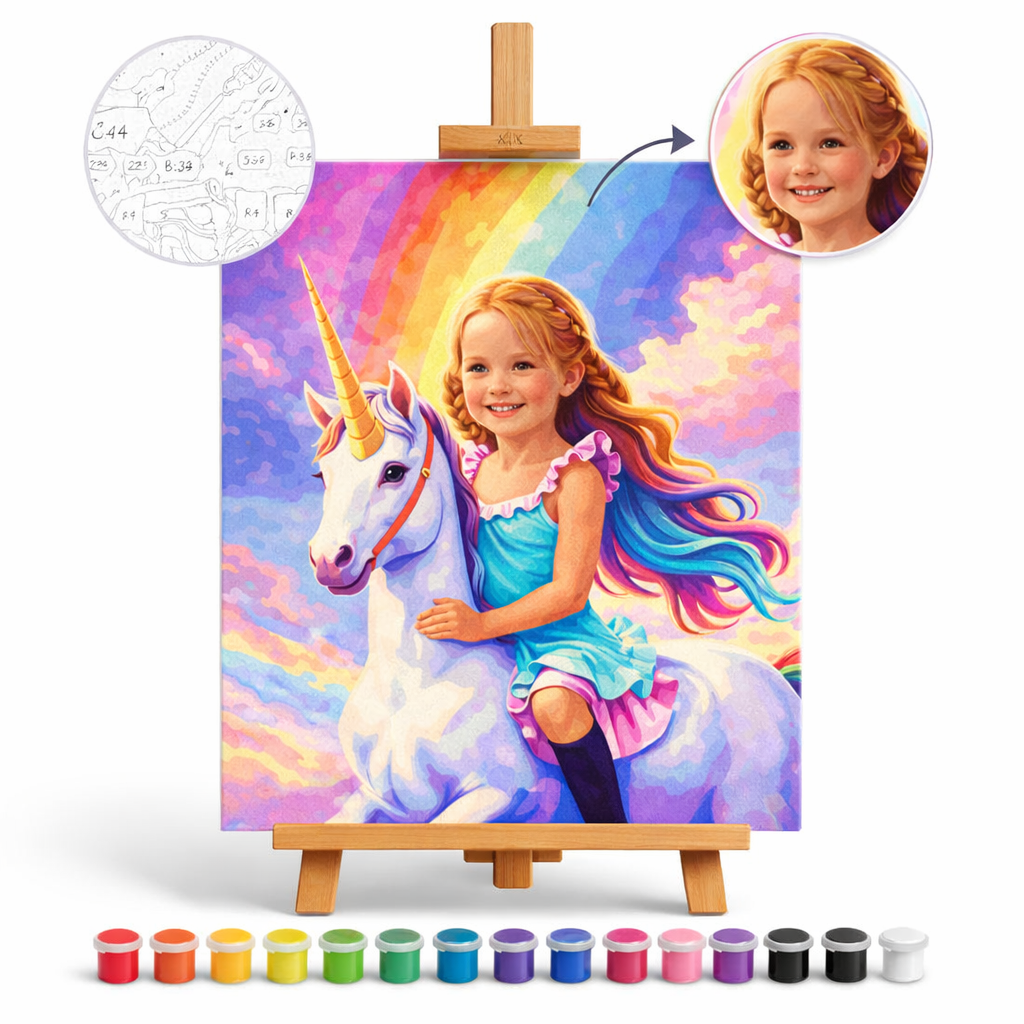 Pictură Personalizată pe Numere – Sclipiri de Unicorn