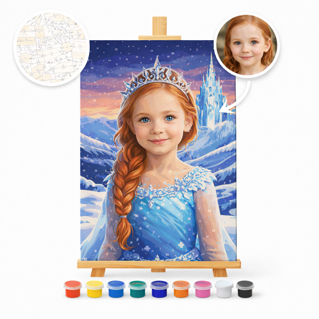 Pictura Personalizata pe Numere – Fulg de Nea