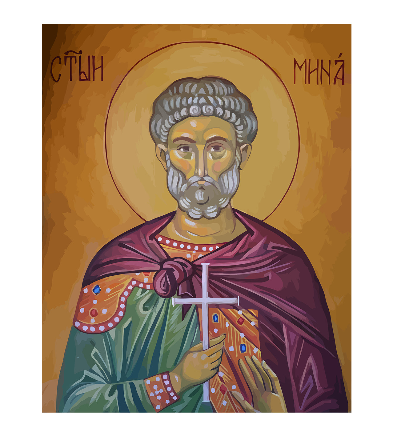 Set Pictură pe numere – Sfântul Mina 6001