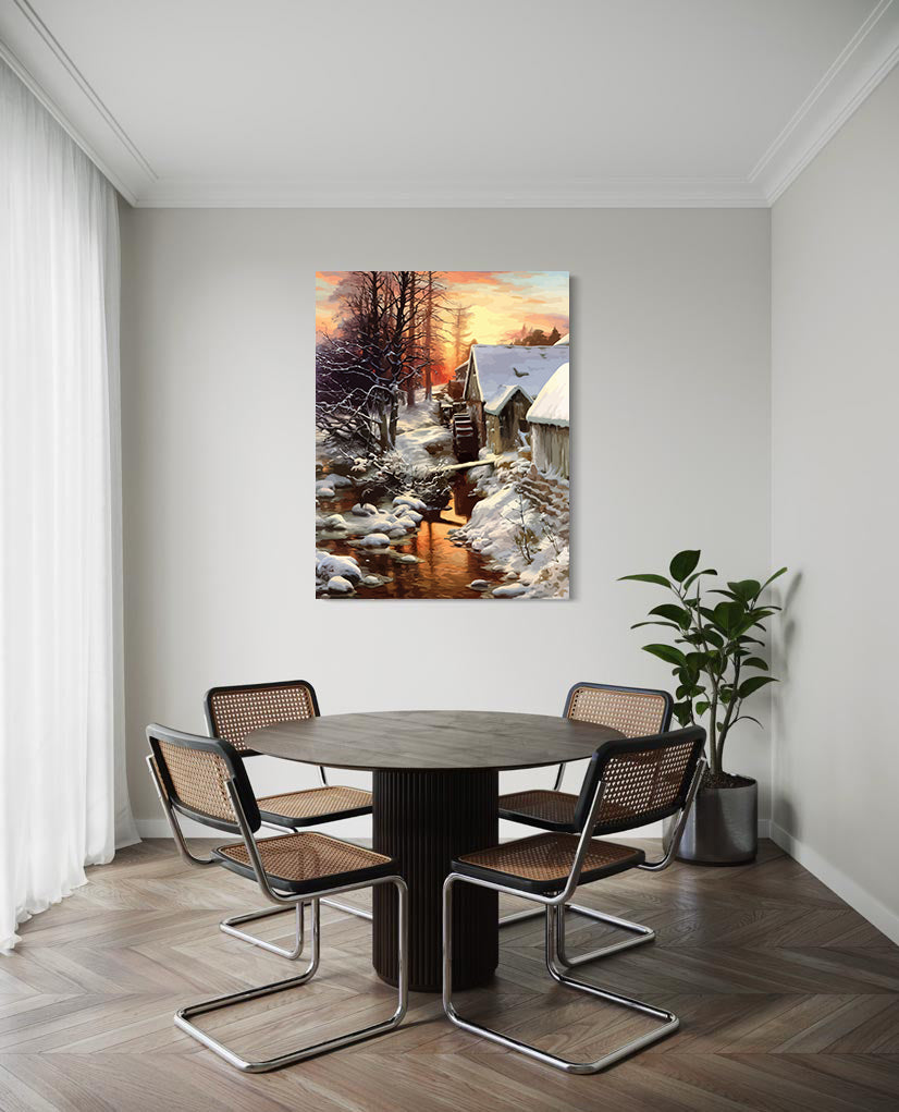 Set Pictură pe numere - Peisaj de Toamnă 6009