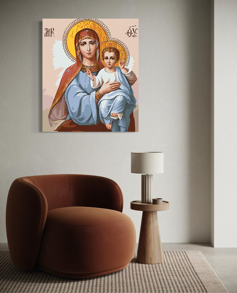 Set Pictură pe numere – Sfânta Maria Și Isus Hristos 6010