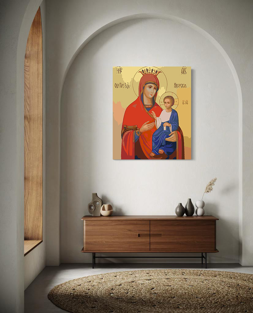 Set Pictură pe numere – Sfânta Maria Și Isus Hristos 6011