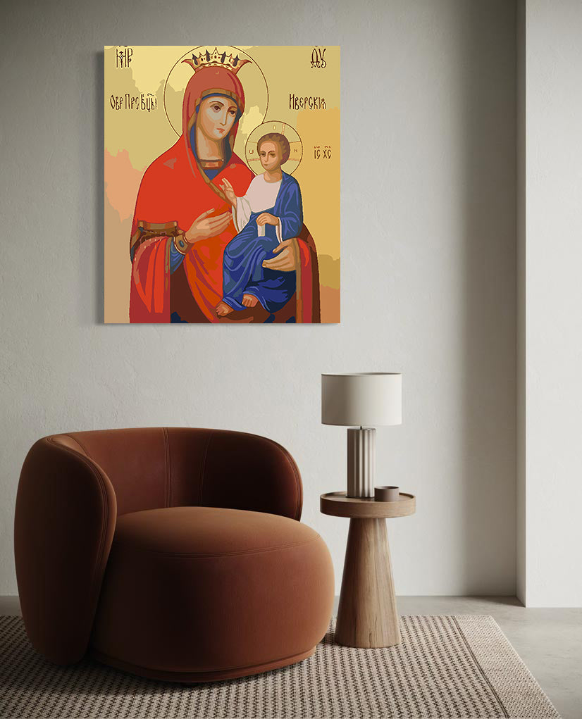 Pictura pe Numere – Sfanta Maria si Isus Hristos 6011
