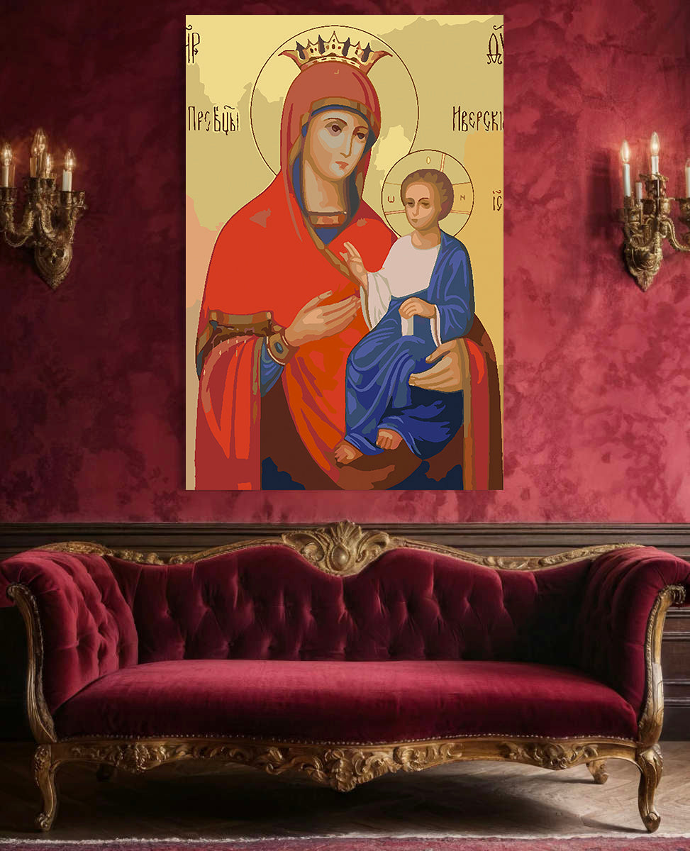 Pictura pe Numere – Sfanta Maria si Isus Hristos 6011