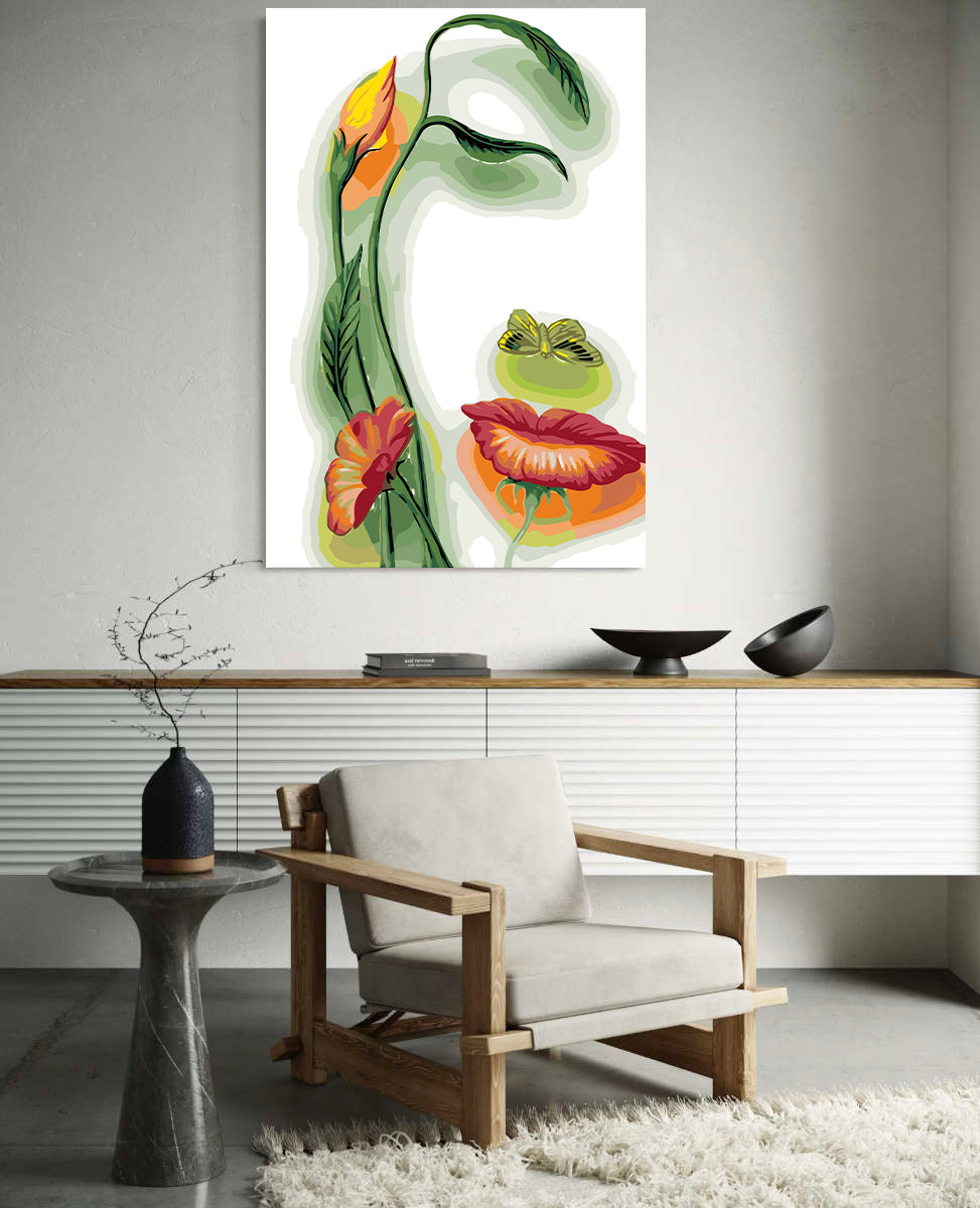 Set Pictură pe numere - Portret din Flori 6018