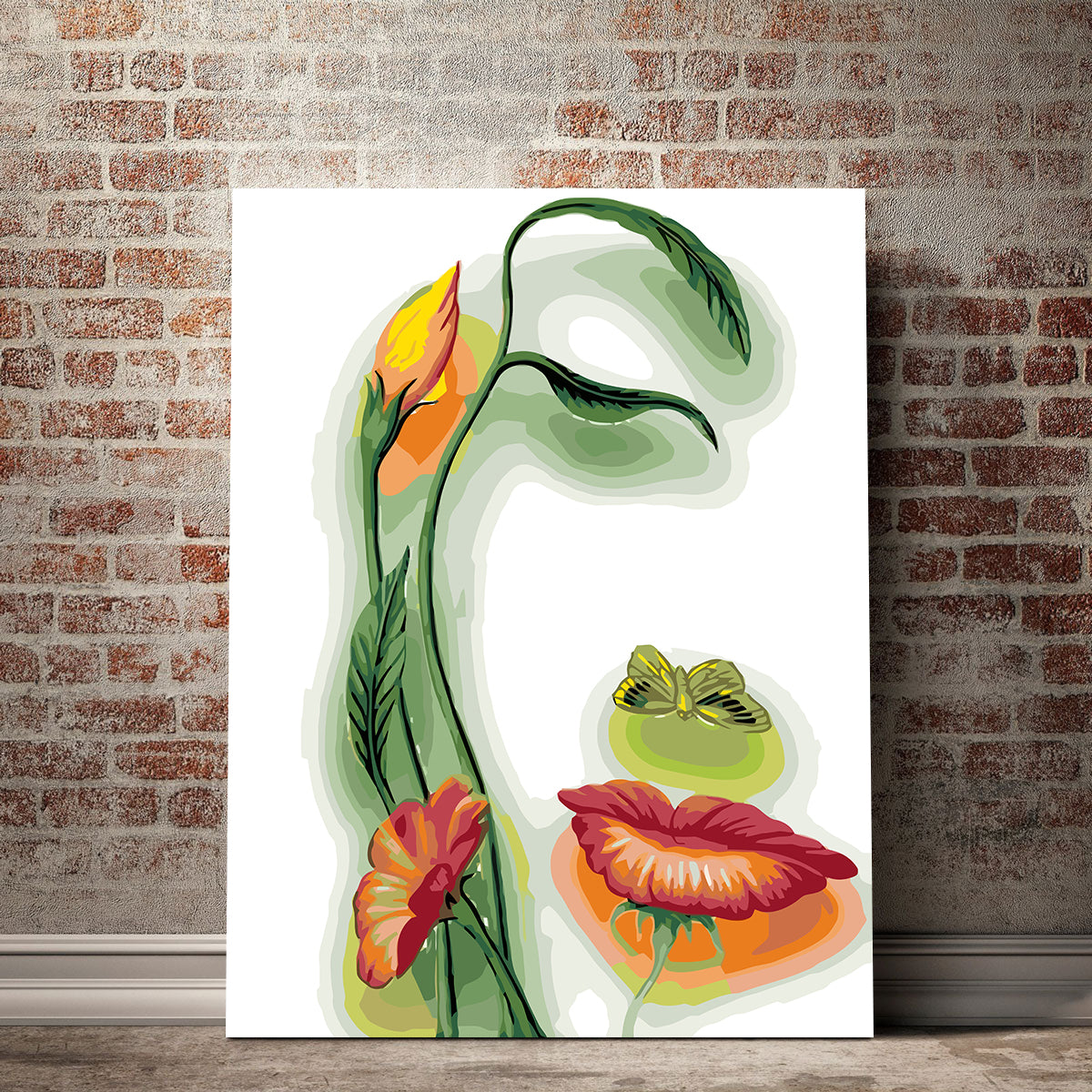 Set Pictură pe numere - Portret din Flori 6018