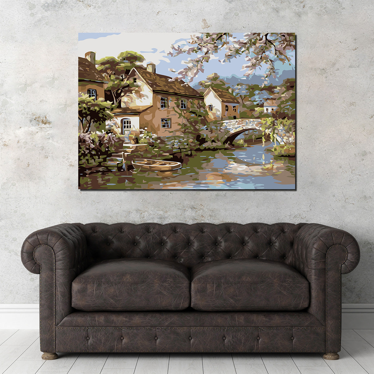 Set Pictură pe numere - Căsuțe pe Apă 60211