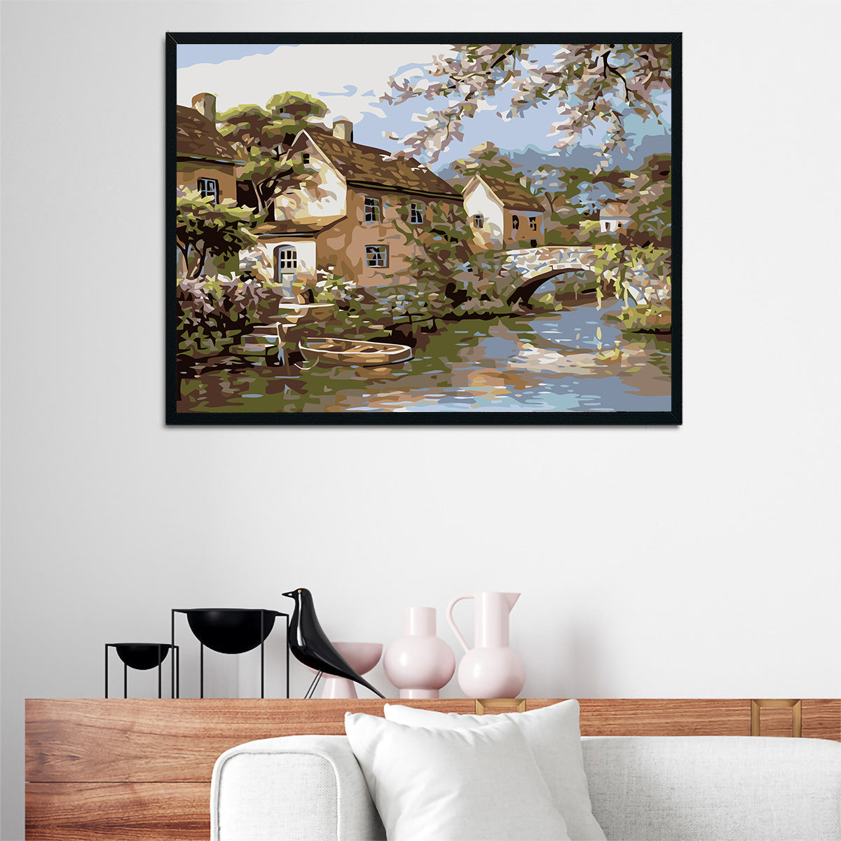 Set Pictură pe numere - Căsuțe pe Apă 60211