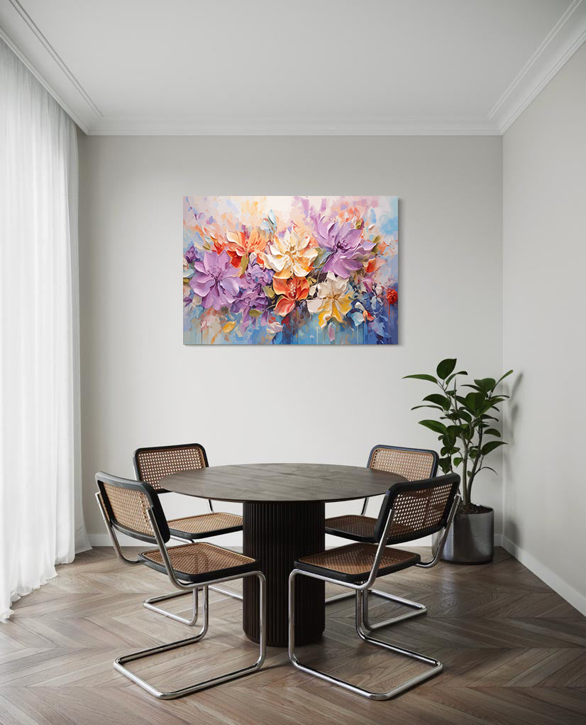 Set Pictură pe numere - Flori Multicolore 6024