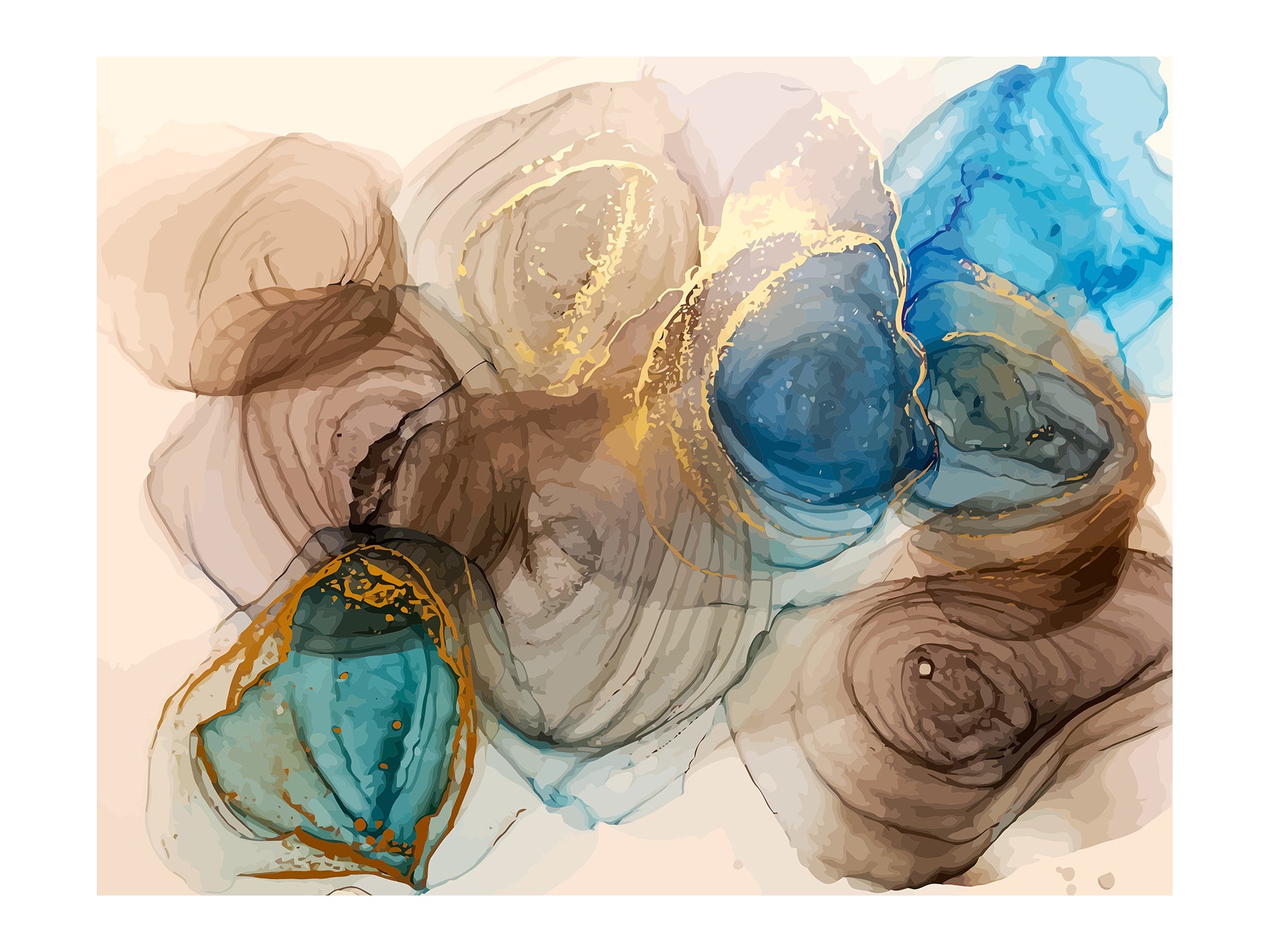 Set Pictură pe numere - Modern Abstract 6047