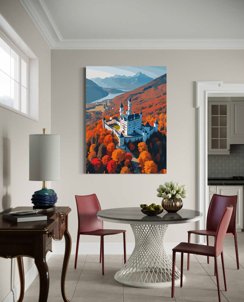 Set Pictură pe numere - Castel în Pădure 6058