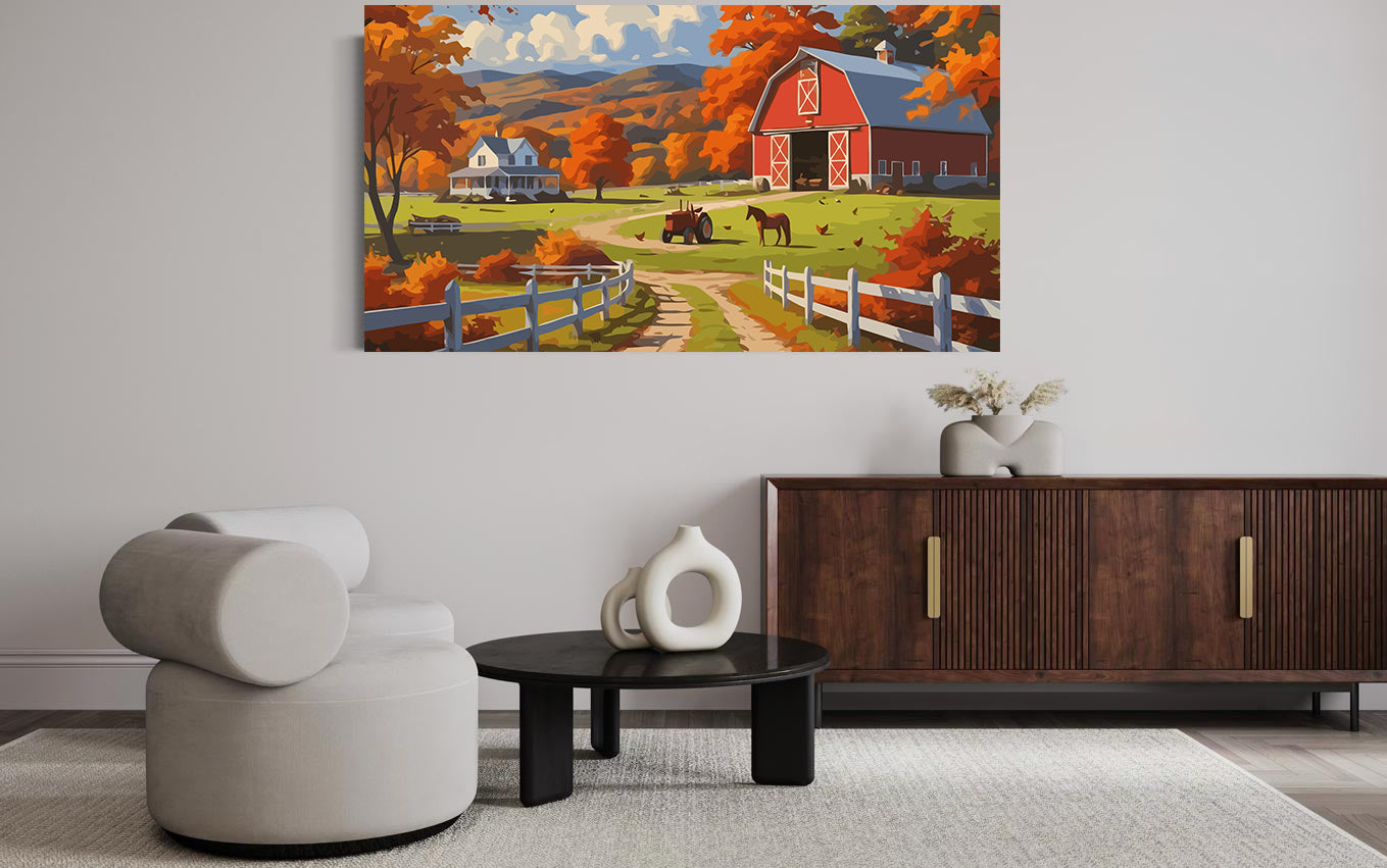 Set Pictură pe numere – Toamna la Fermă 6070