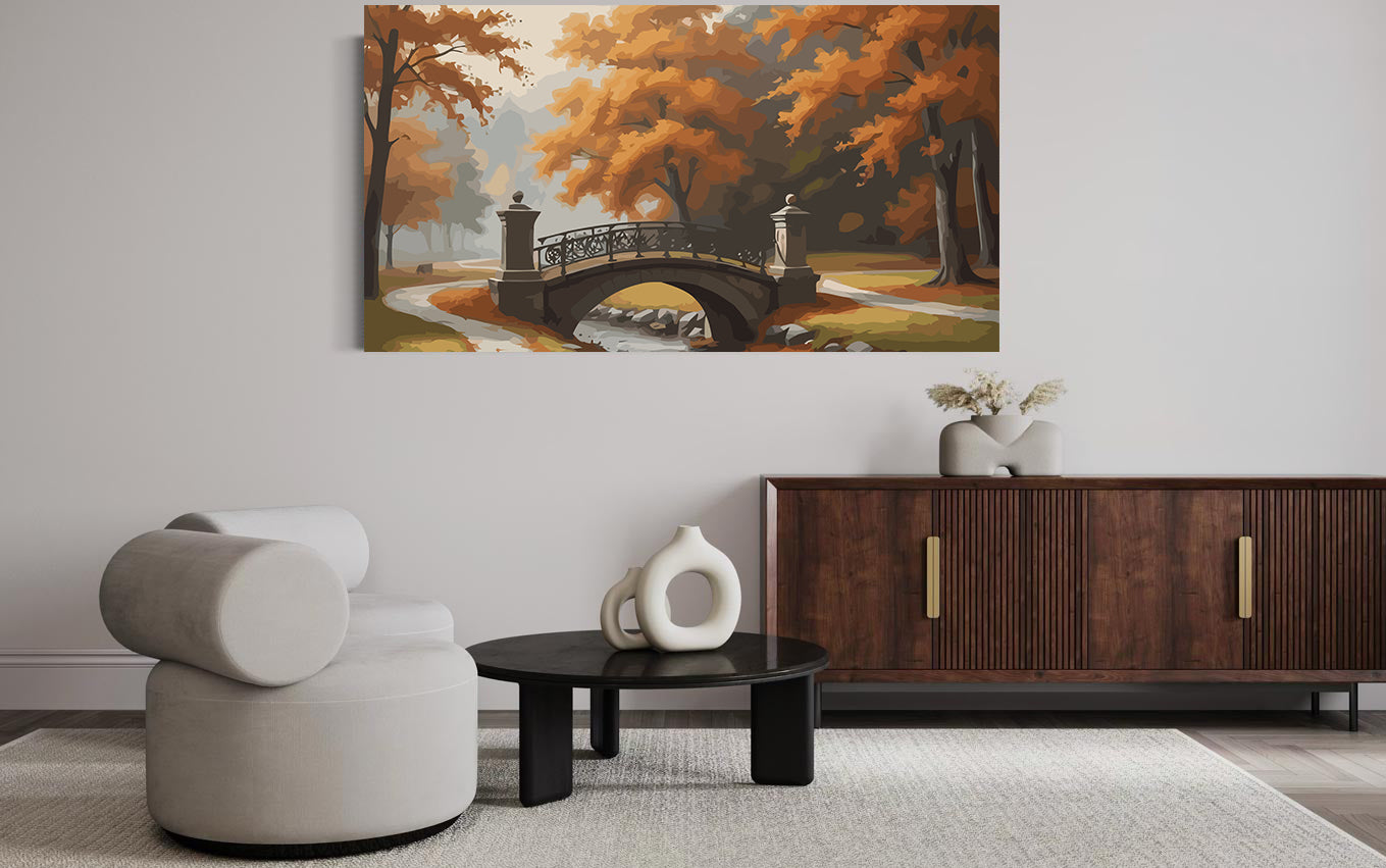 Set Pictură pe numere – Peisaj de Toamnă 6072