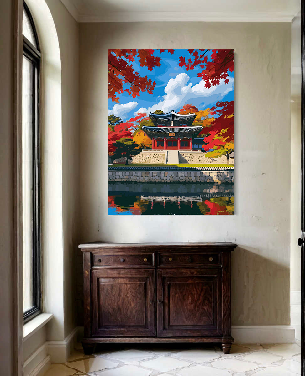 Set Pictură pe numere – Peisaj de Toamnă 6076