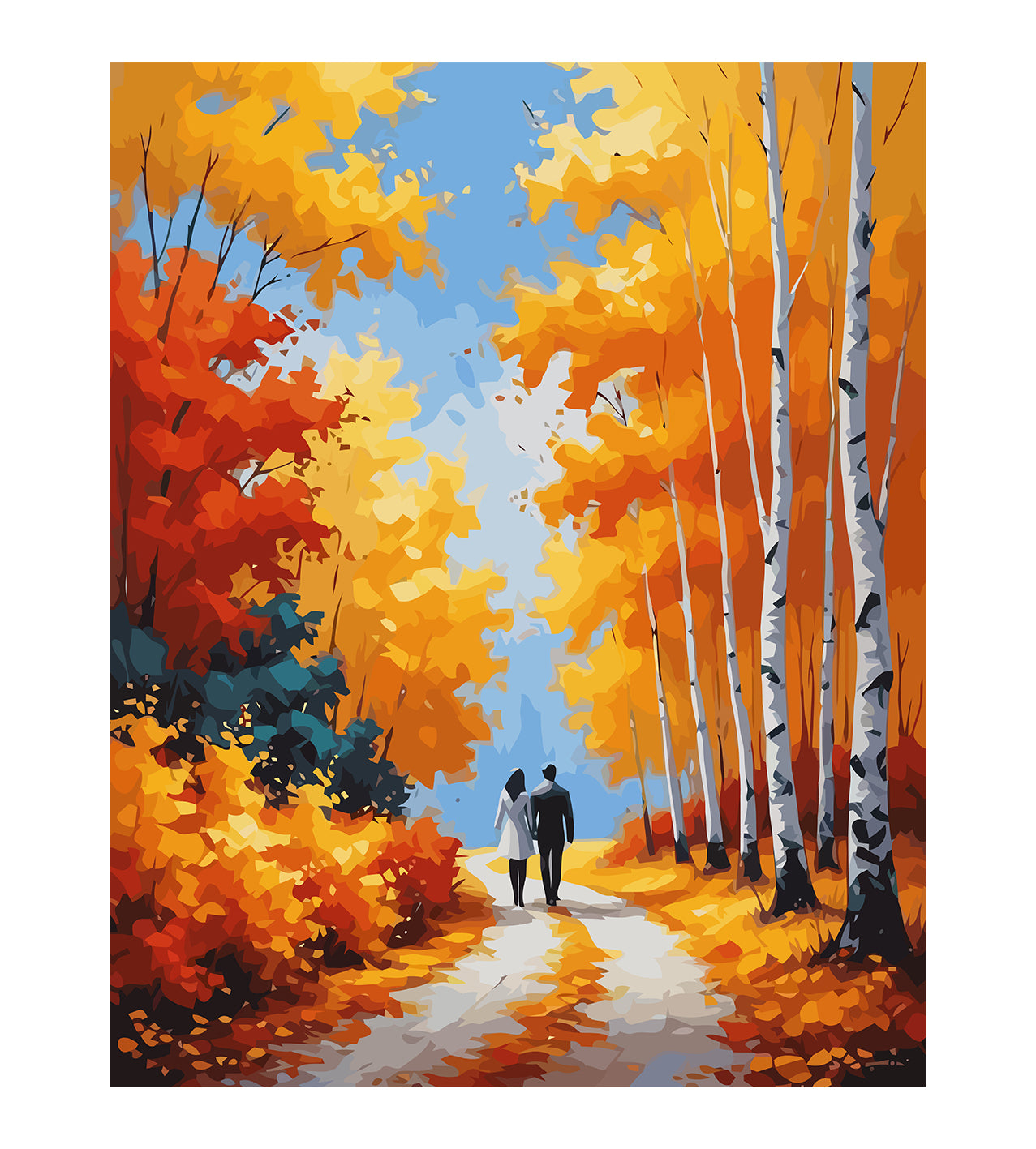 Set Pictură pe numere – Peisaj de Toamnă 6077