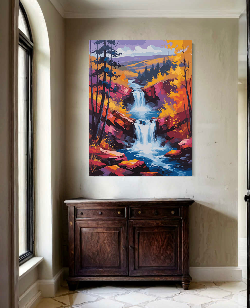 Set Pictură pe numere – Peisaj de Toamnă 6078