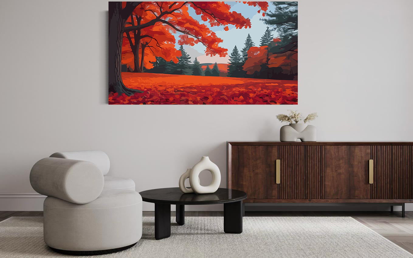 Set Pictură pe numere – Toamnă Roșiatică 6082