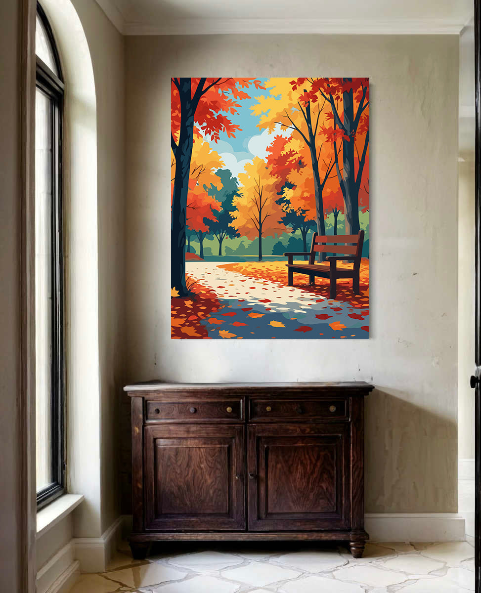 Set Pictură pe numere – Peisaj de Toamnă 6086