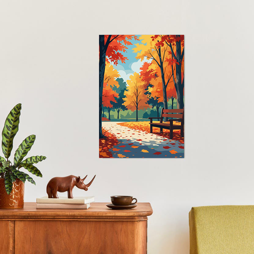 Set Pictură pe numere – Peisaj de Toamnă 6086