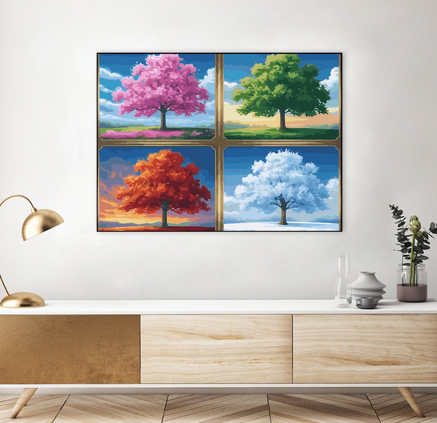 Set Pictură pe numere - Patru Anotimpuri 6094