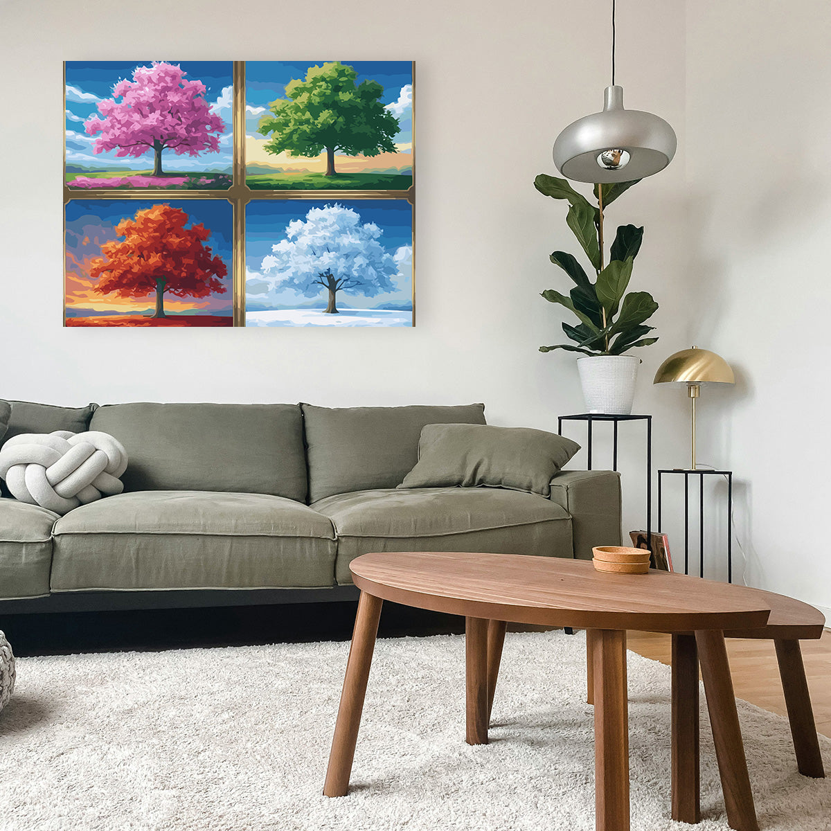 Set Pictură pe numere - Patru Anotimpuri 6094