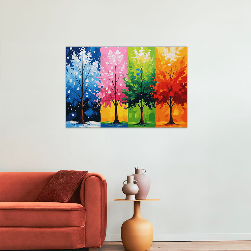 Set Pictură pe numere – Patru Anotimpuri 6096