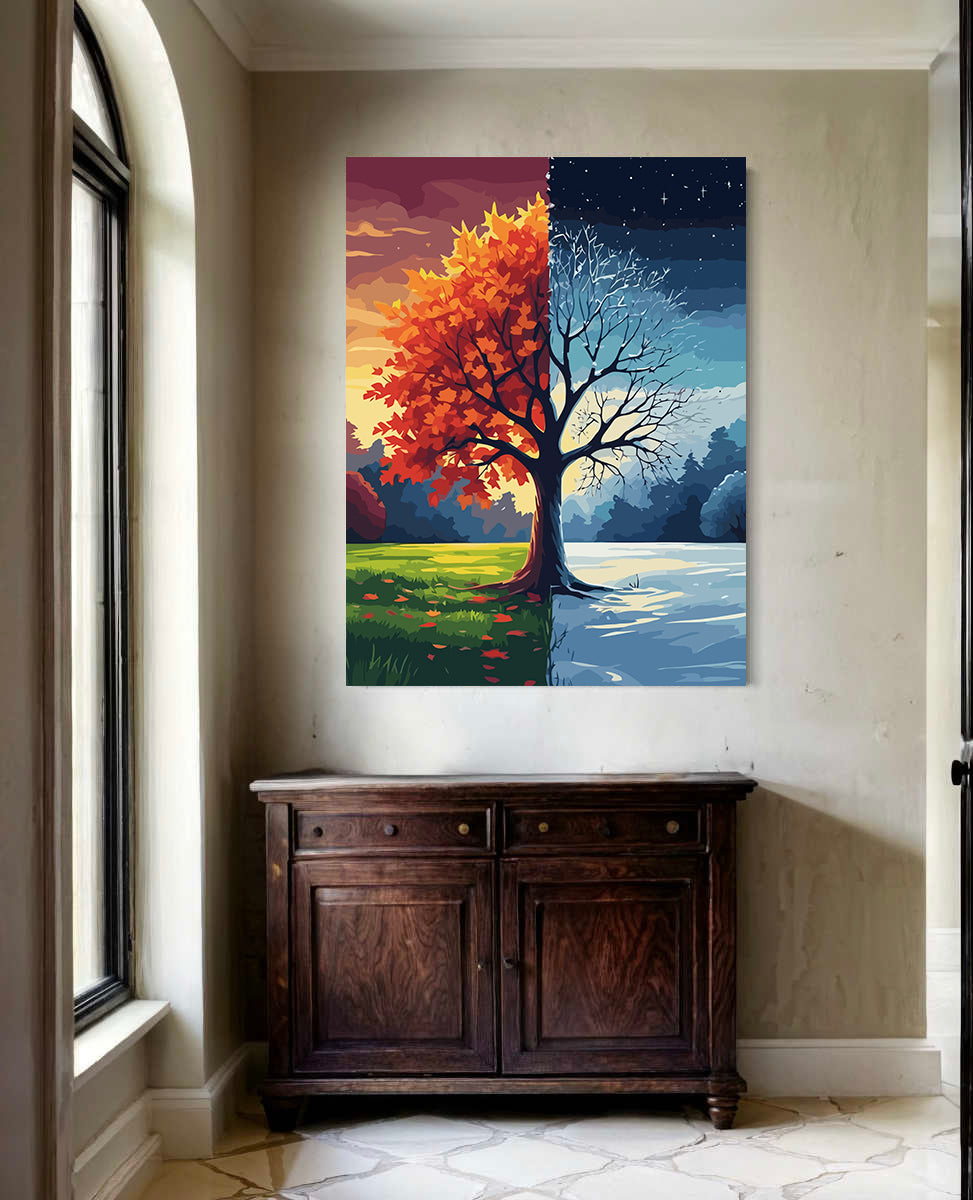 Set Pictură pe numere – Iarna și Toamna 6098