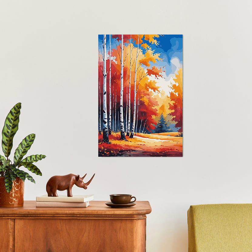 Set Pictură pe numere – Peisaj de Toamnă 6107