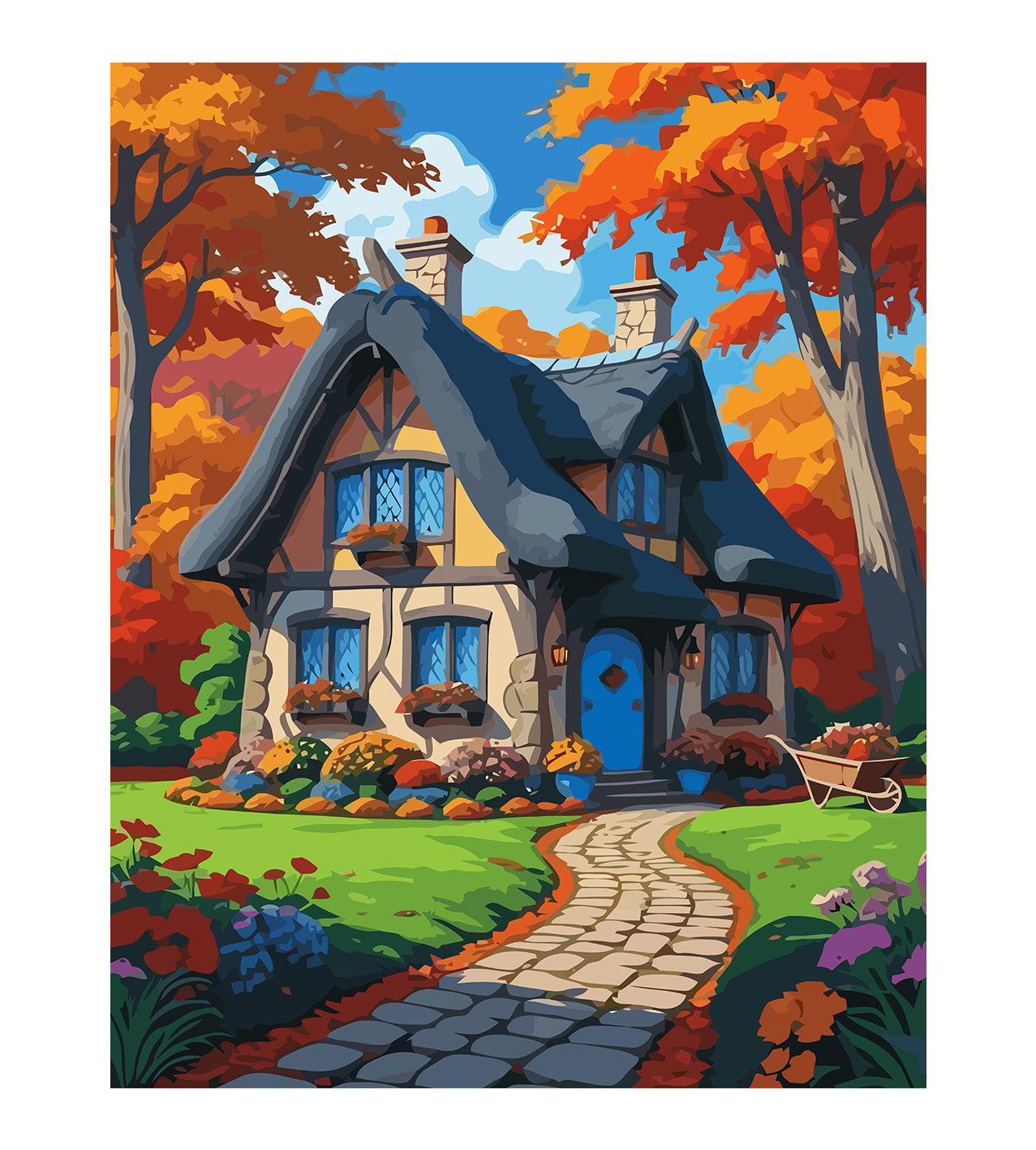 Set Pictură pe numere – Căsuță în Pădure 6110