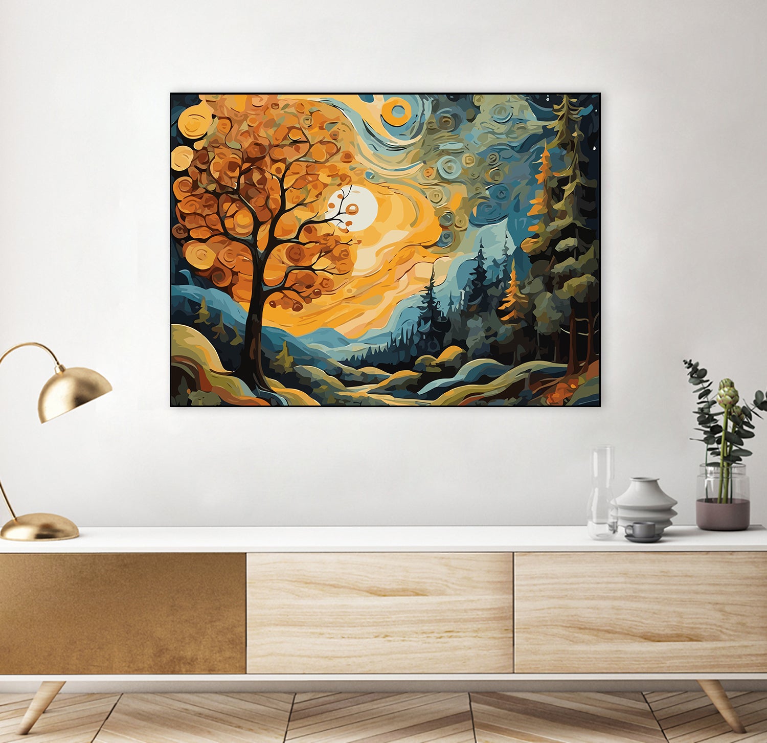 Set Pictură pe numere – Peisaj de Toamnă 6112