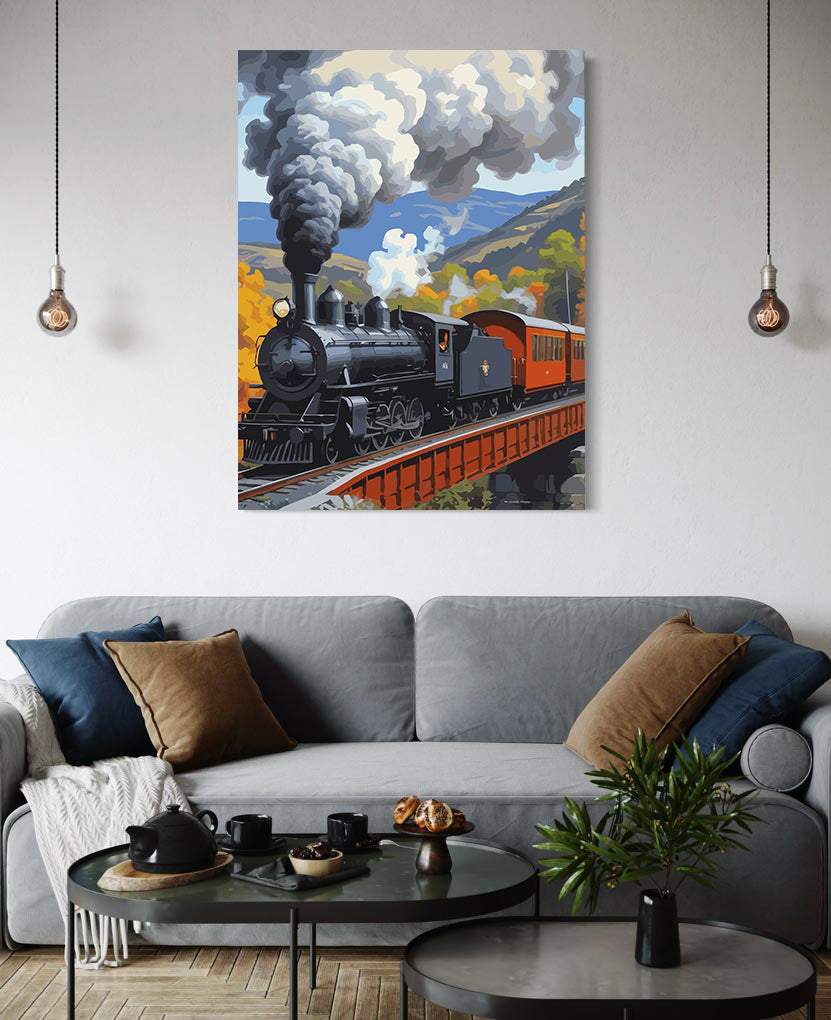 Set Pictură pe numere – Tren cu Aburi 6120