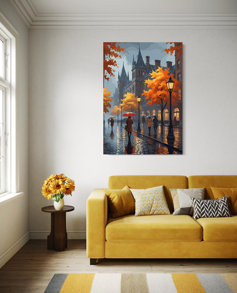 Set Pictură pe numere – Toamnă în Oraș 6121