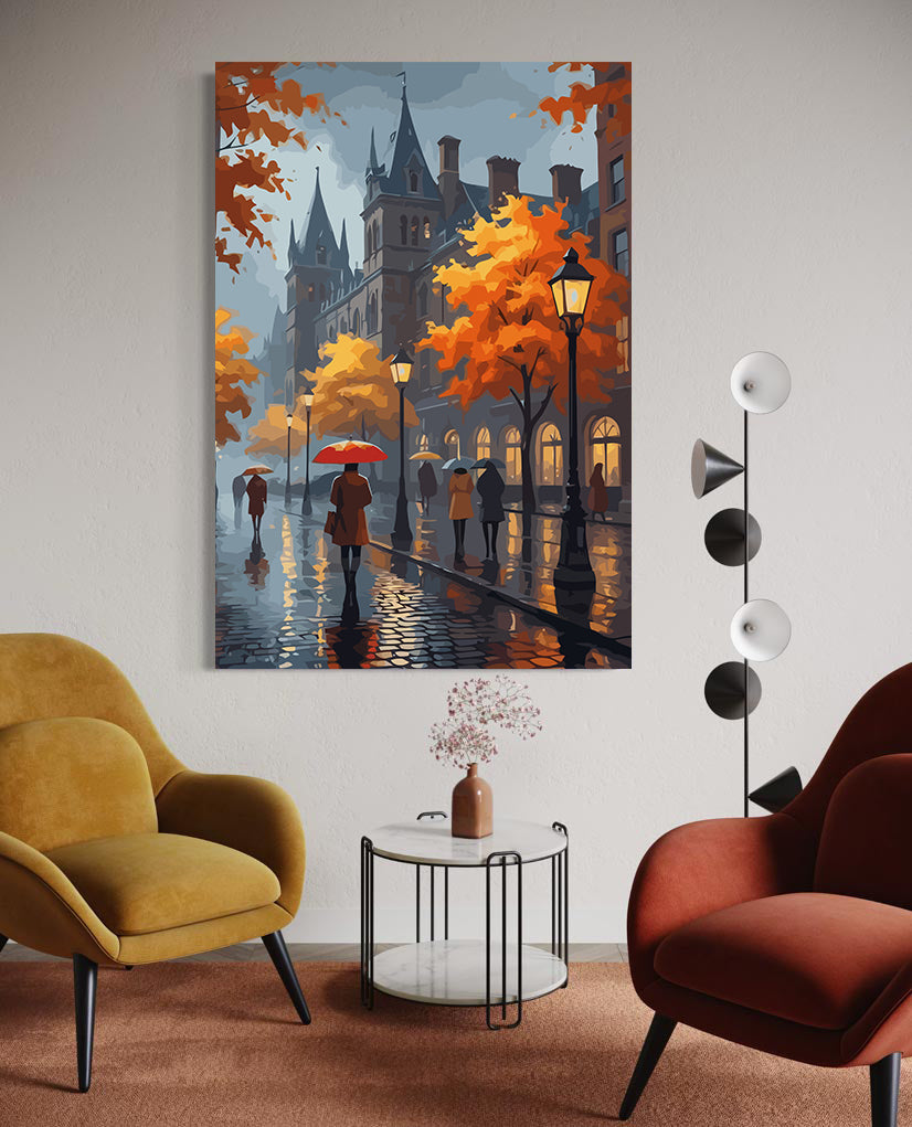 Set Pictură pe numere – Toamnă în Oraș 6121