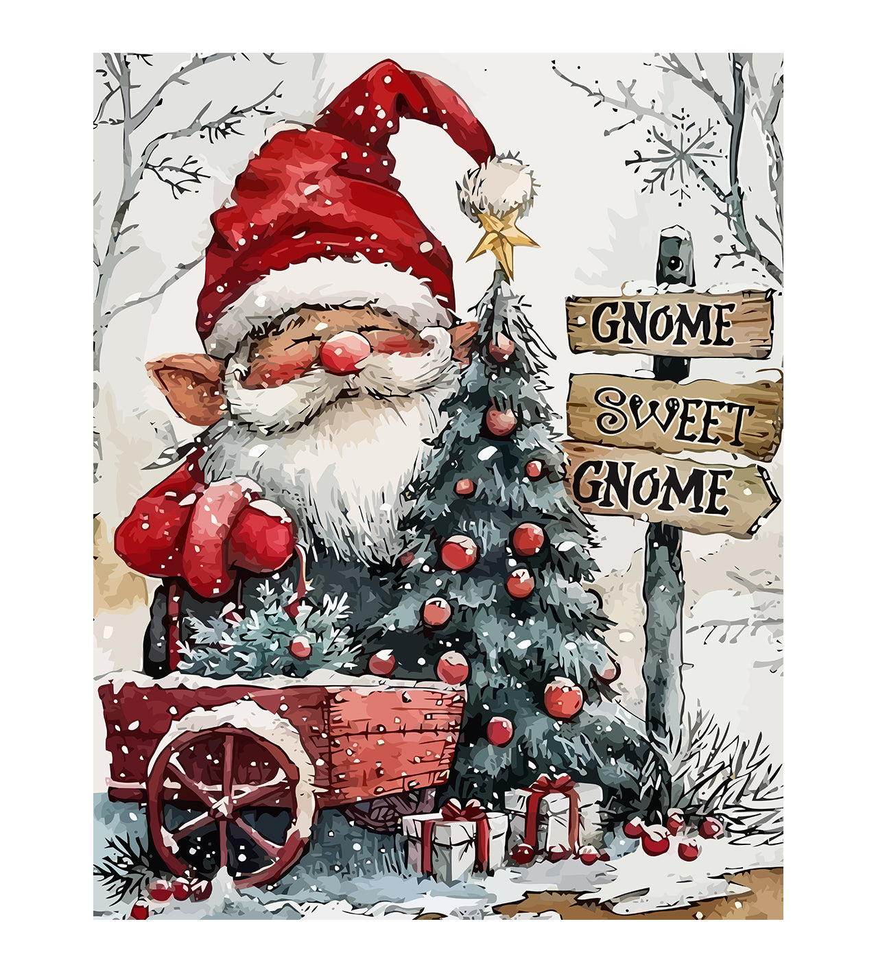 Set Pictură pe numere – Gnome Sweet Gnome 6123