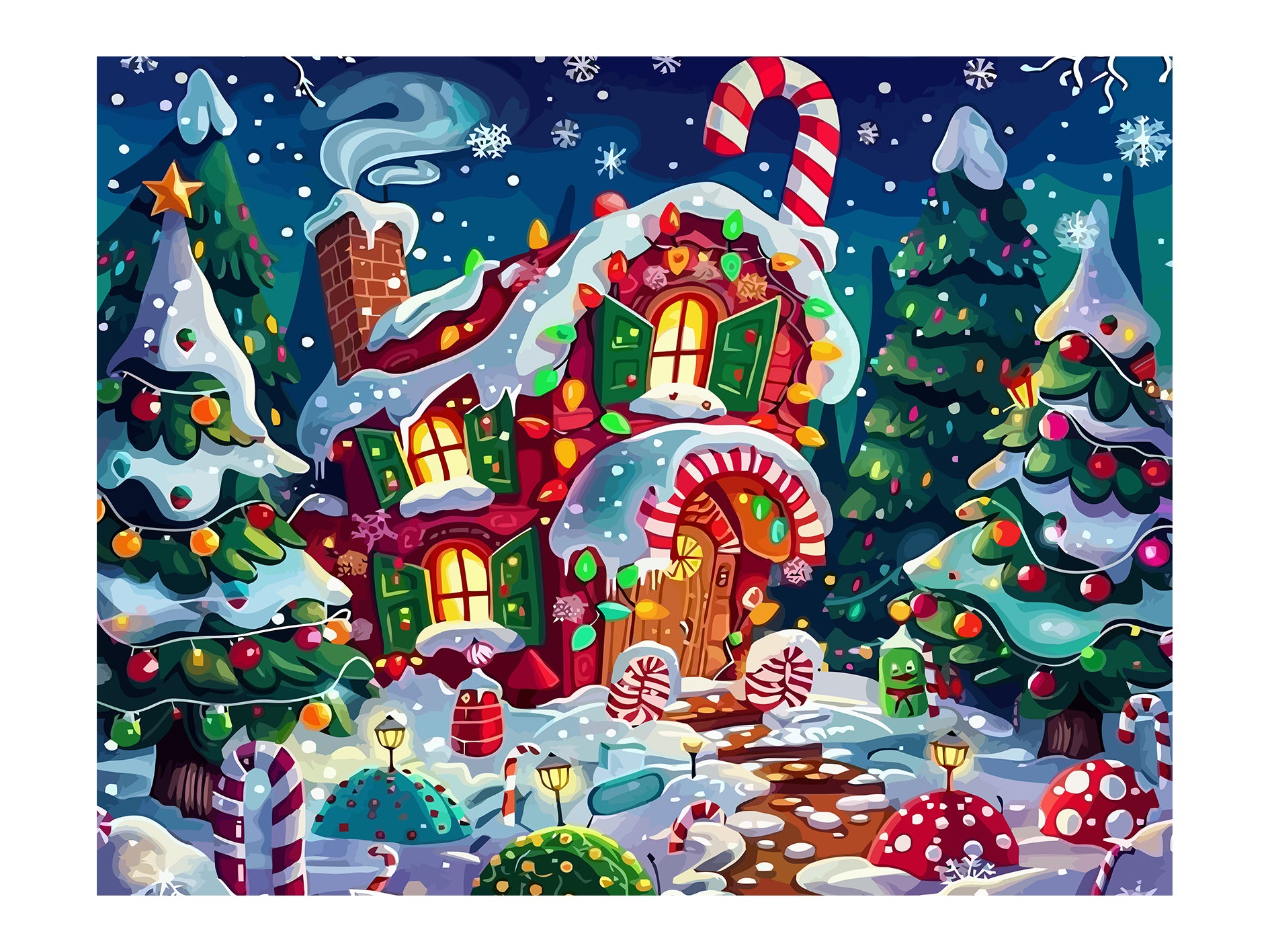 Set Pictură pe numere – Atmosferă De Crăciun 6125