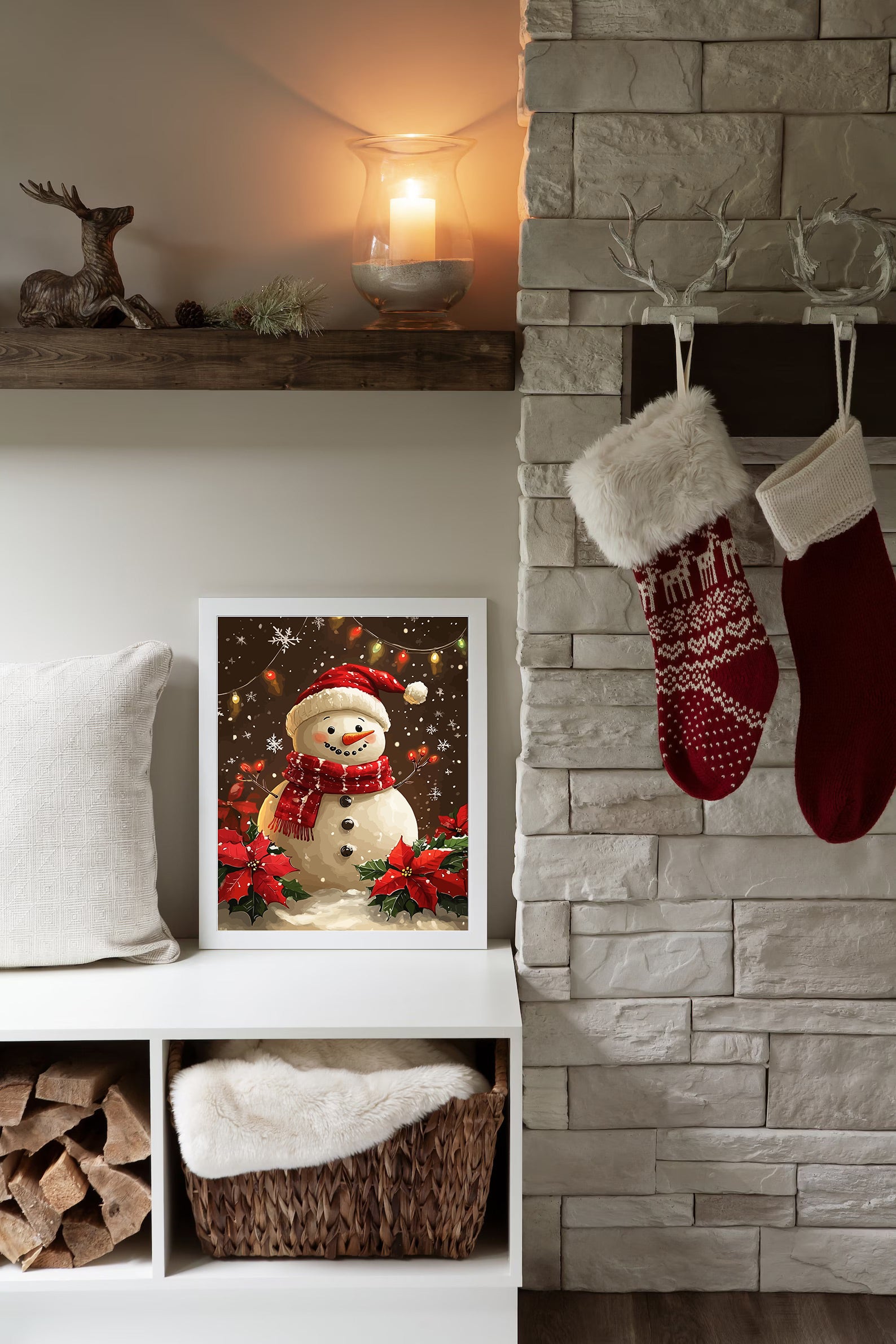 Set Pictură pe numere – Om De Zăpadă Fericit 6126