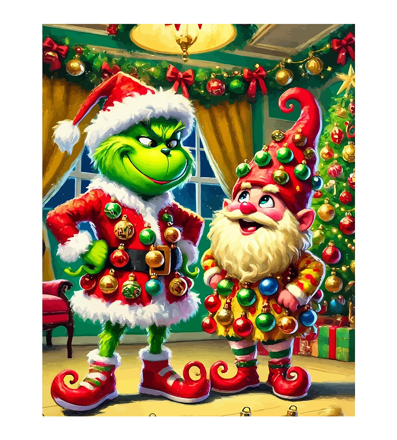 Set Pictură pe numere – Grinch Și Elful 6131