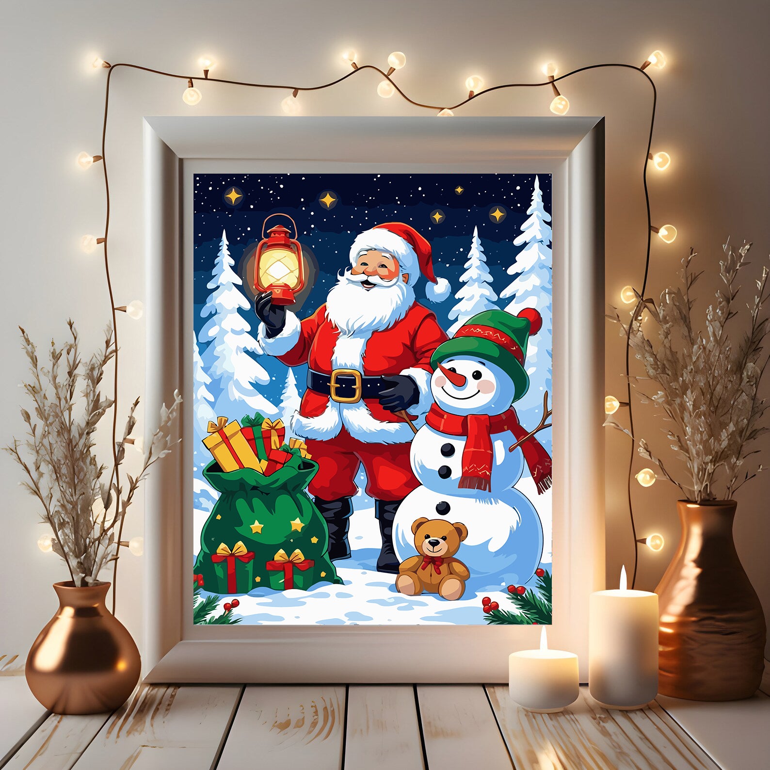 Set Pictură pe numere – Moș Crăciun 6133