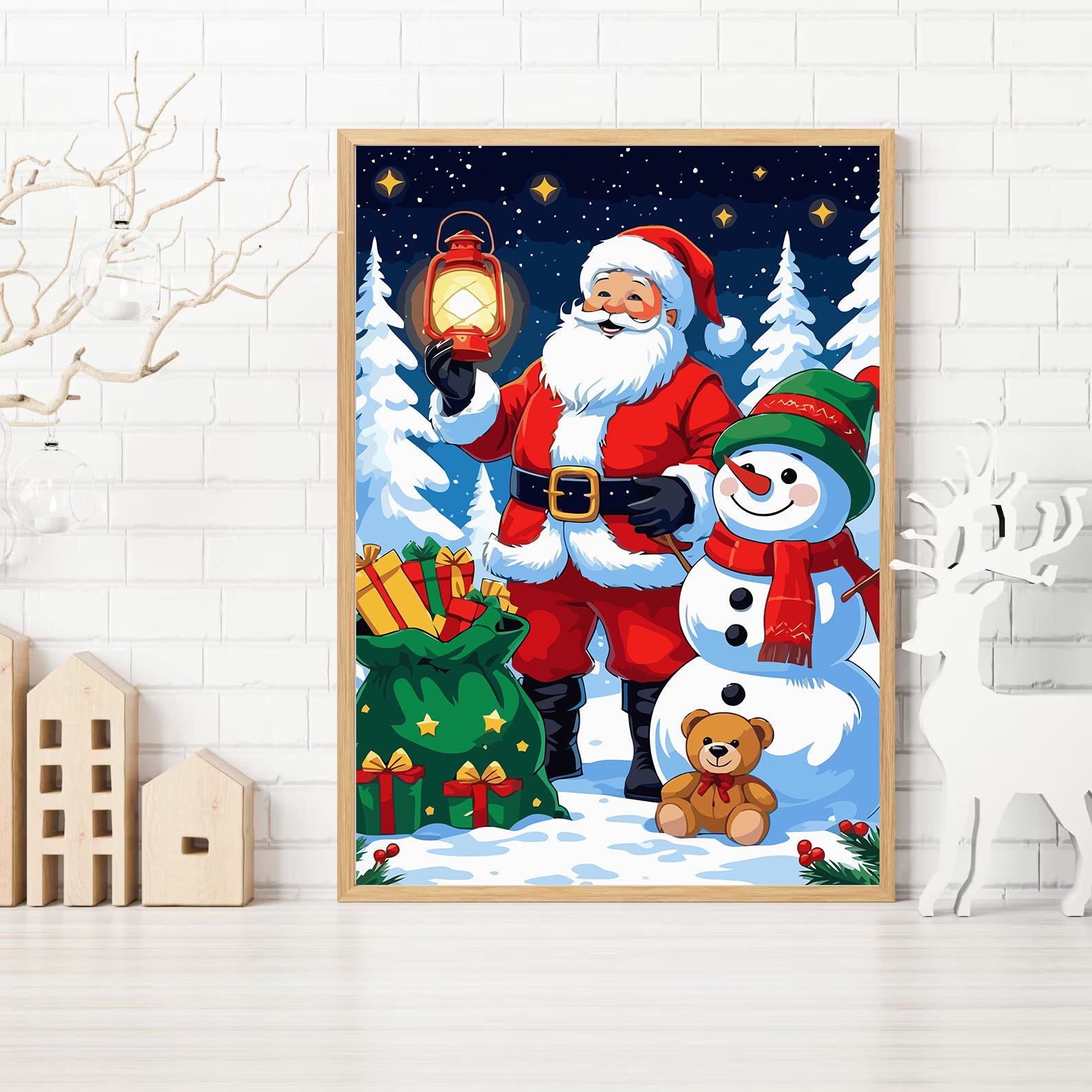 Set Pictură pe numere – Moș Crăciun 6133