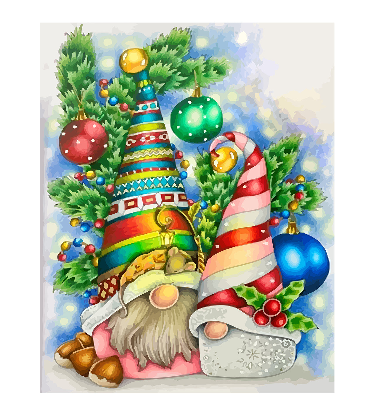 Set Pictură pe numere – Decorațiuni De Crăciun 6132