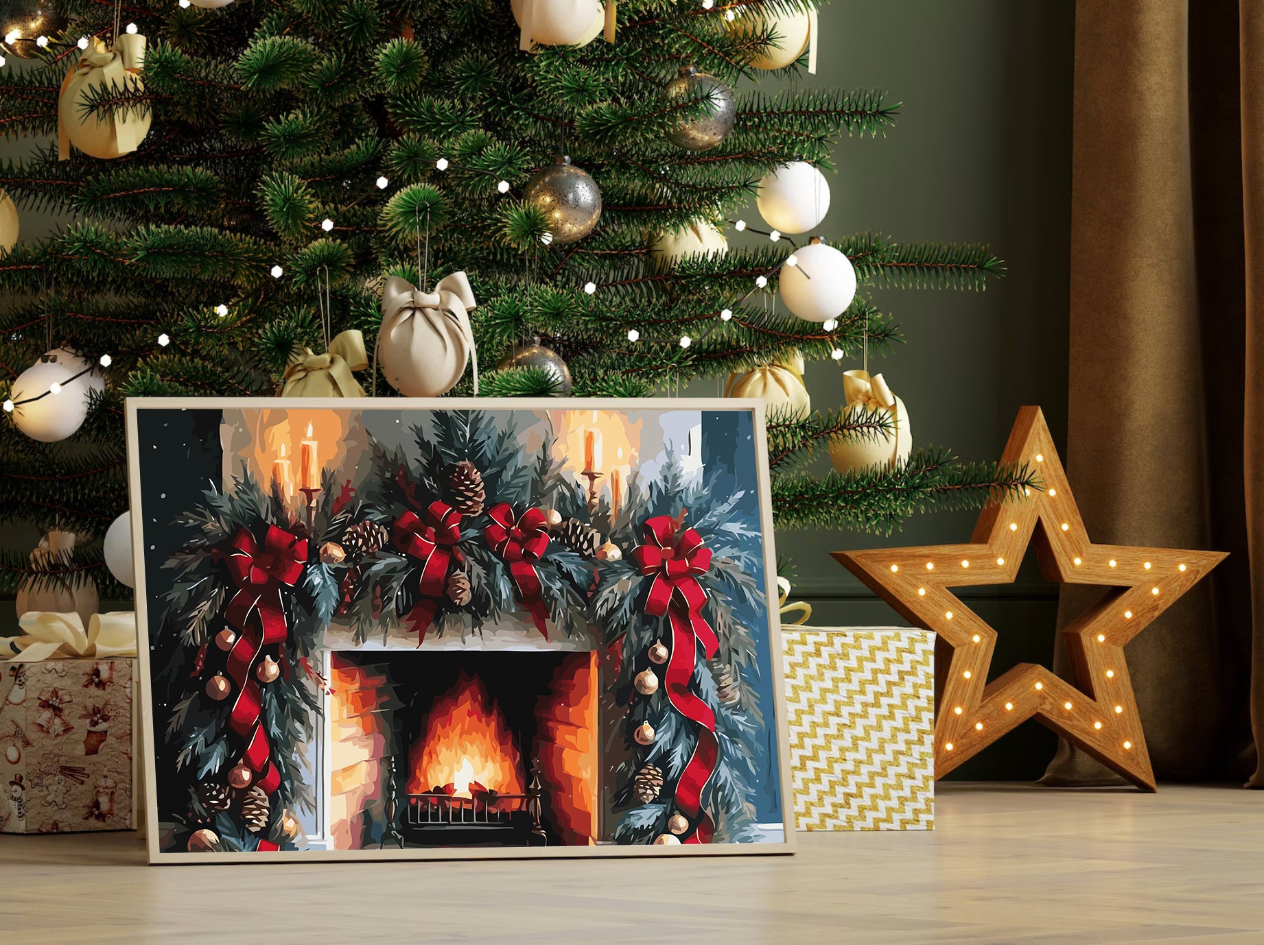 Set Pictură pe numere – Atmosferă De Iarnă 6136