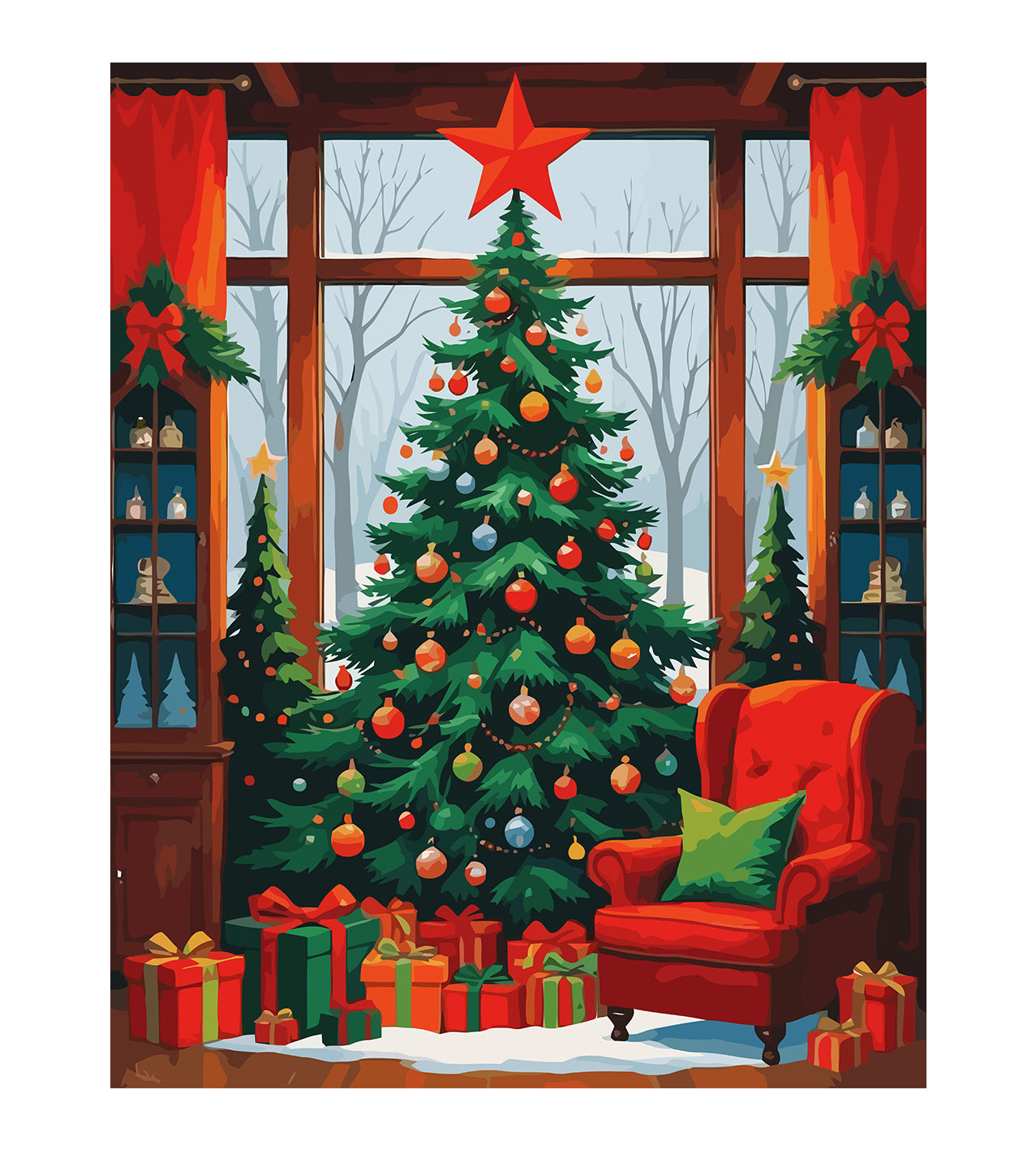 Set Pictură pe numere – Brad De Crăciun 6145