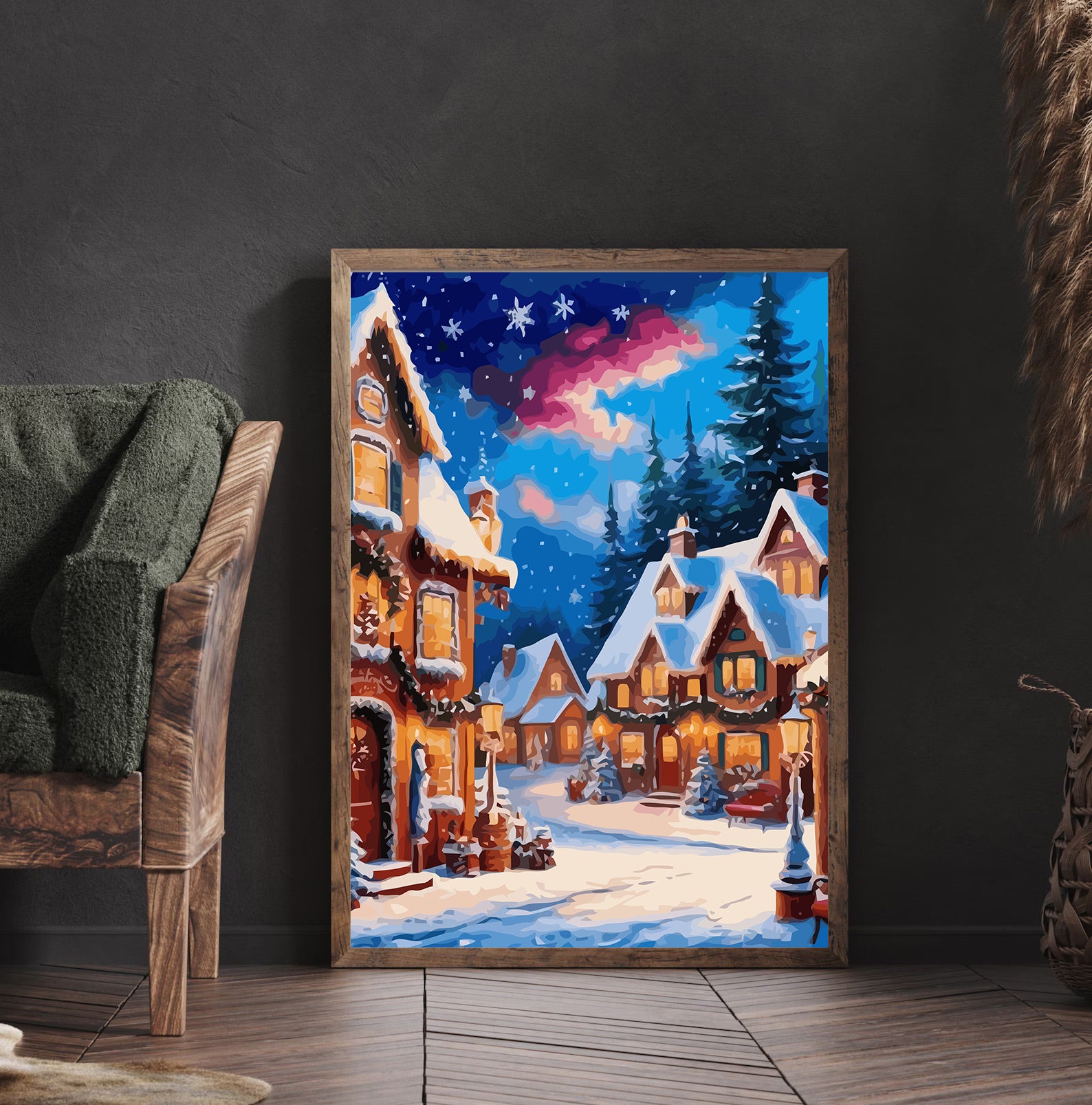 Set Pictură pe numere – Iarna În Oraș 6148