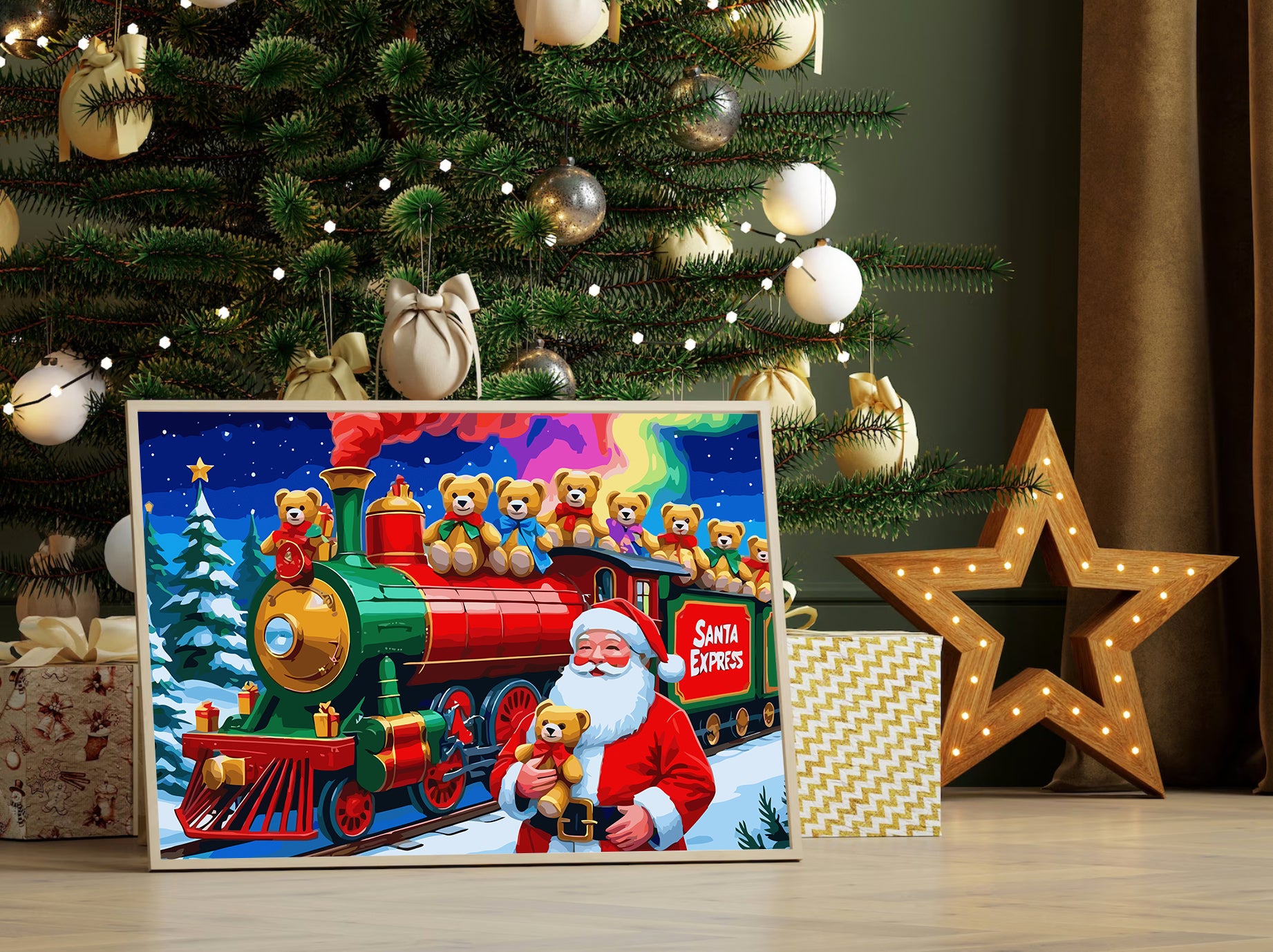 Set Pictură pe numere – Santa Express 6150