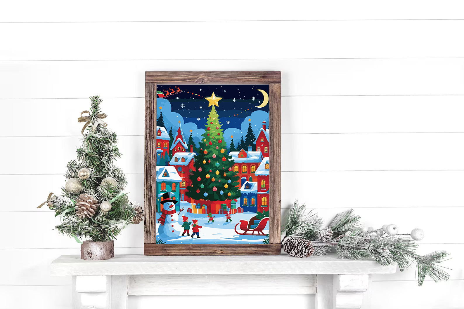 Set Pictură pe numere – Târgul De Crăciun 6156